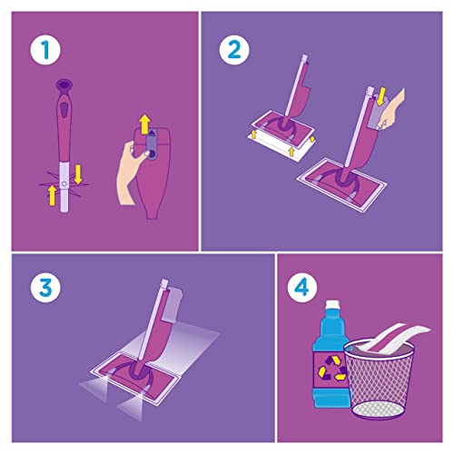 Flash Powermop Floor Cleaner Starter Kit, All-In-One Mopping System ...